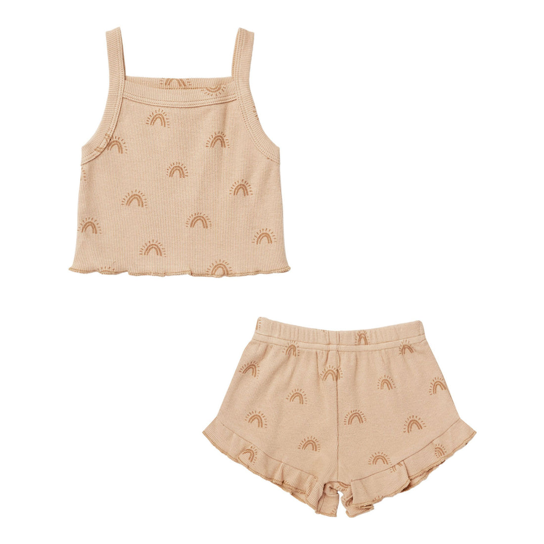 Quincy Mae Evie Tank And Shortie Set | Rainbows