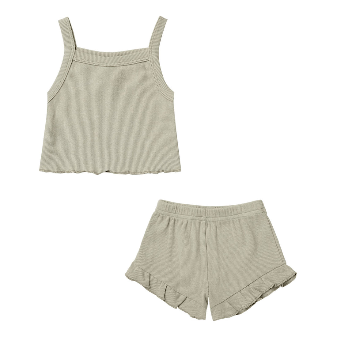 Quincy Mae Evie Tank And Shortie Set | Pistachio