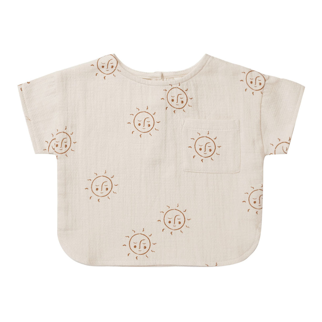 Quincy Mae Woven Boxy Top | Suns