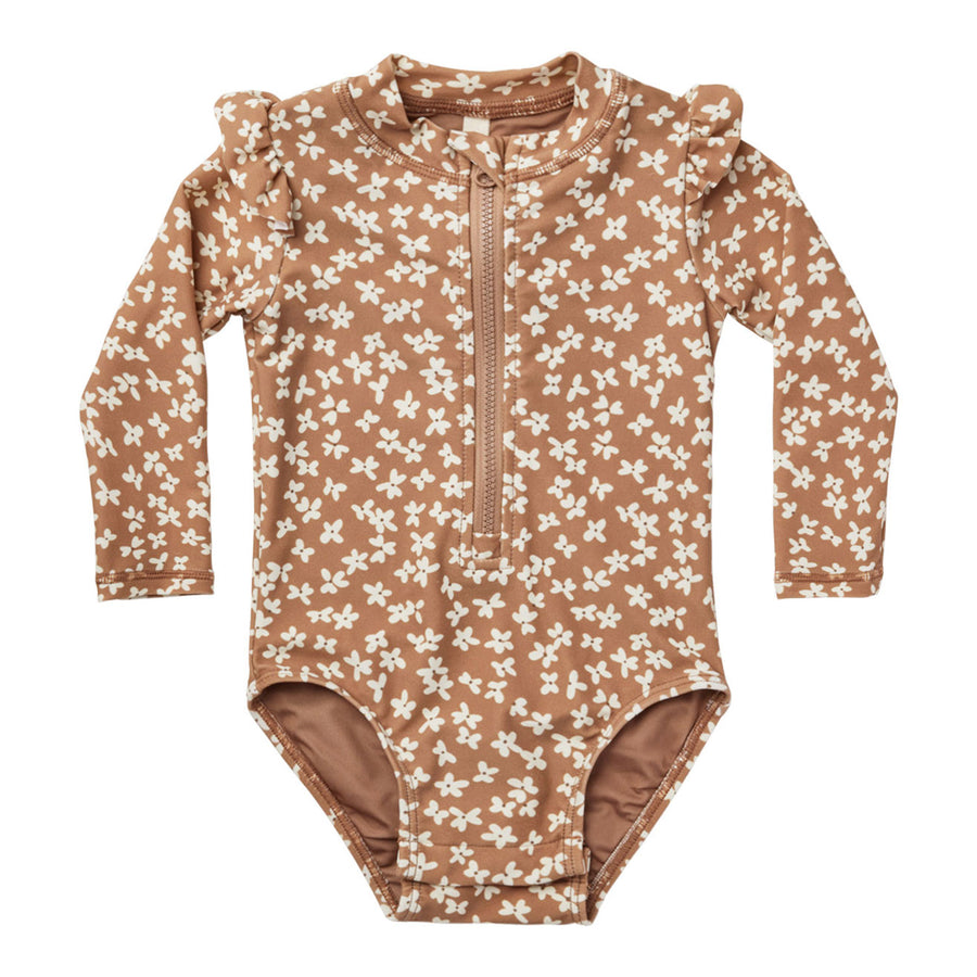 Quincy Mae Byron Rashguard One-Piece | Summer Bloom