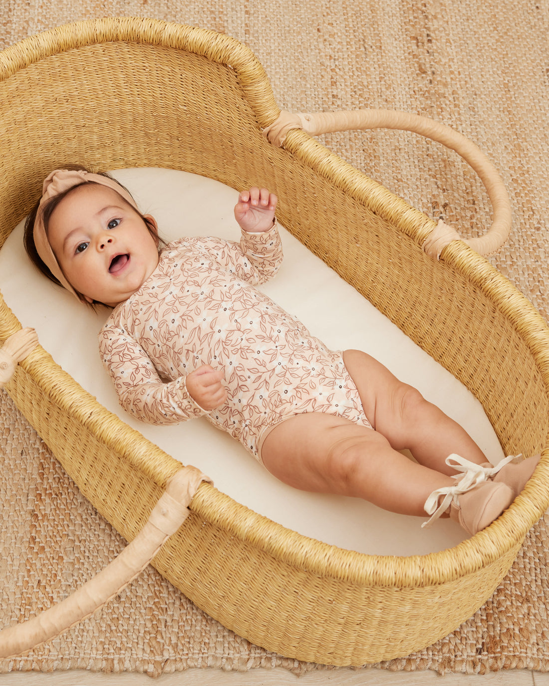 Quincy Mae Bamboo Long Sleeve Bodysuit | Blossom