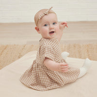 Quincy Mae Brielle Dress | Cocoa Gingham