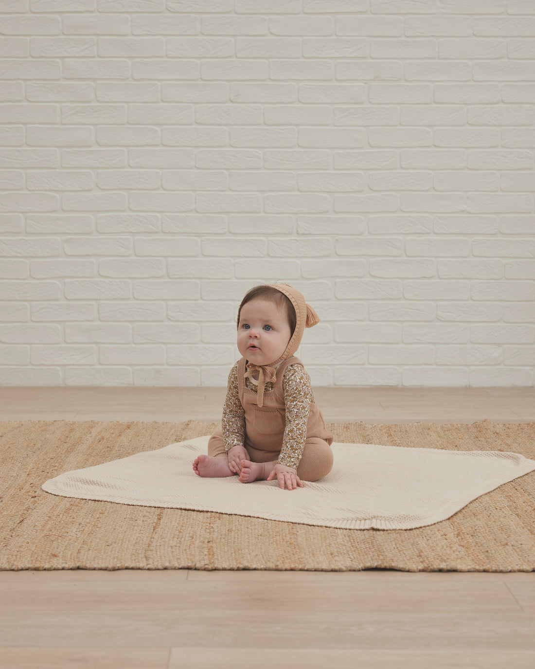 Quincy Mae Knit Overall | Blush