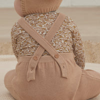 Quincy Mae Knit Overall | Blush