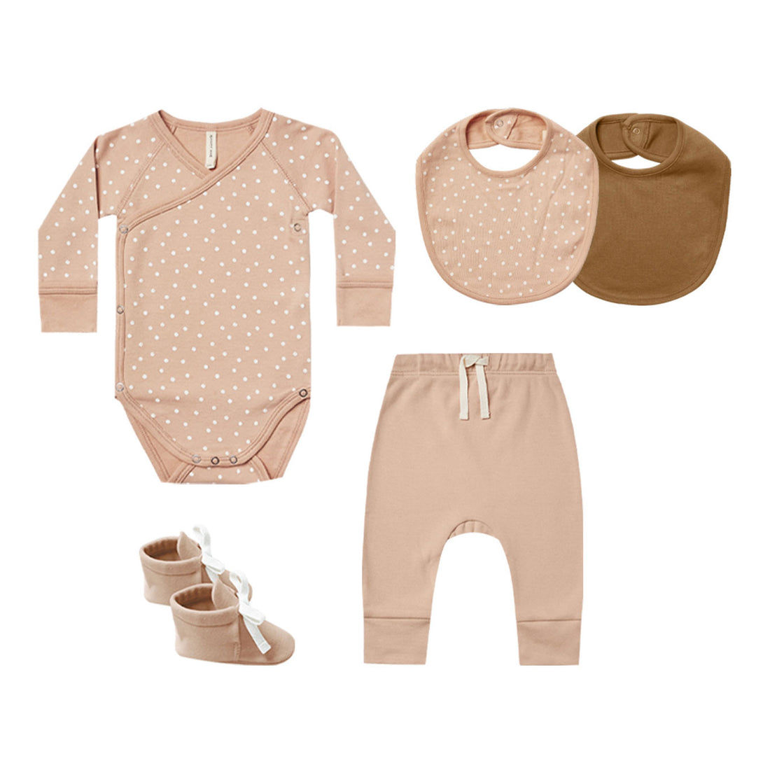 Quincy Mae Baby Gift Set-Petal / Dots