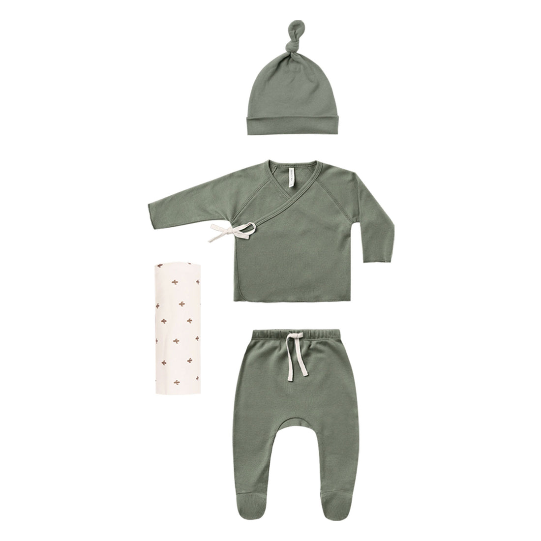 Quincy Mae Welcome Home Baby Set-Basil