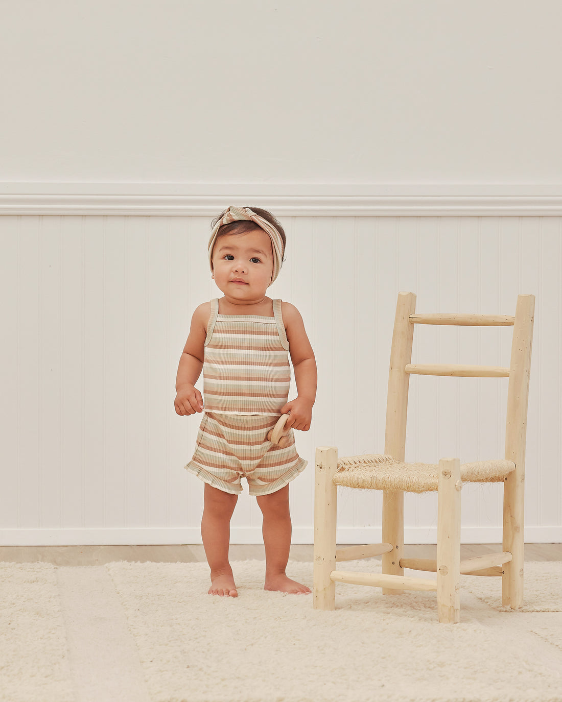 Quincy Mae Evie Tank And Shortie Set | Summer Stripe