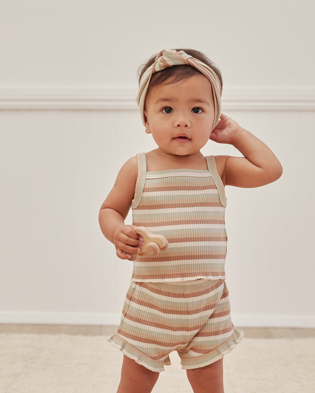 Quincy Mae Evie Tank And Shortie Set | Summer Stripe