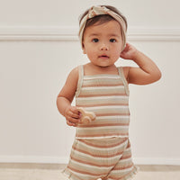 Quincy Mae Evie Tank And Shortie Set | Summer Stripe