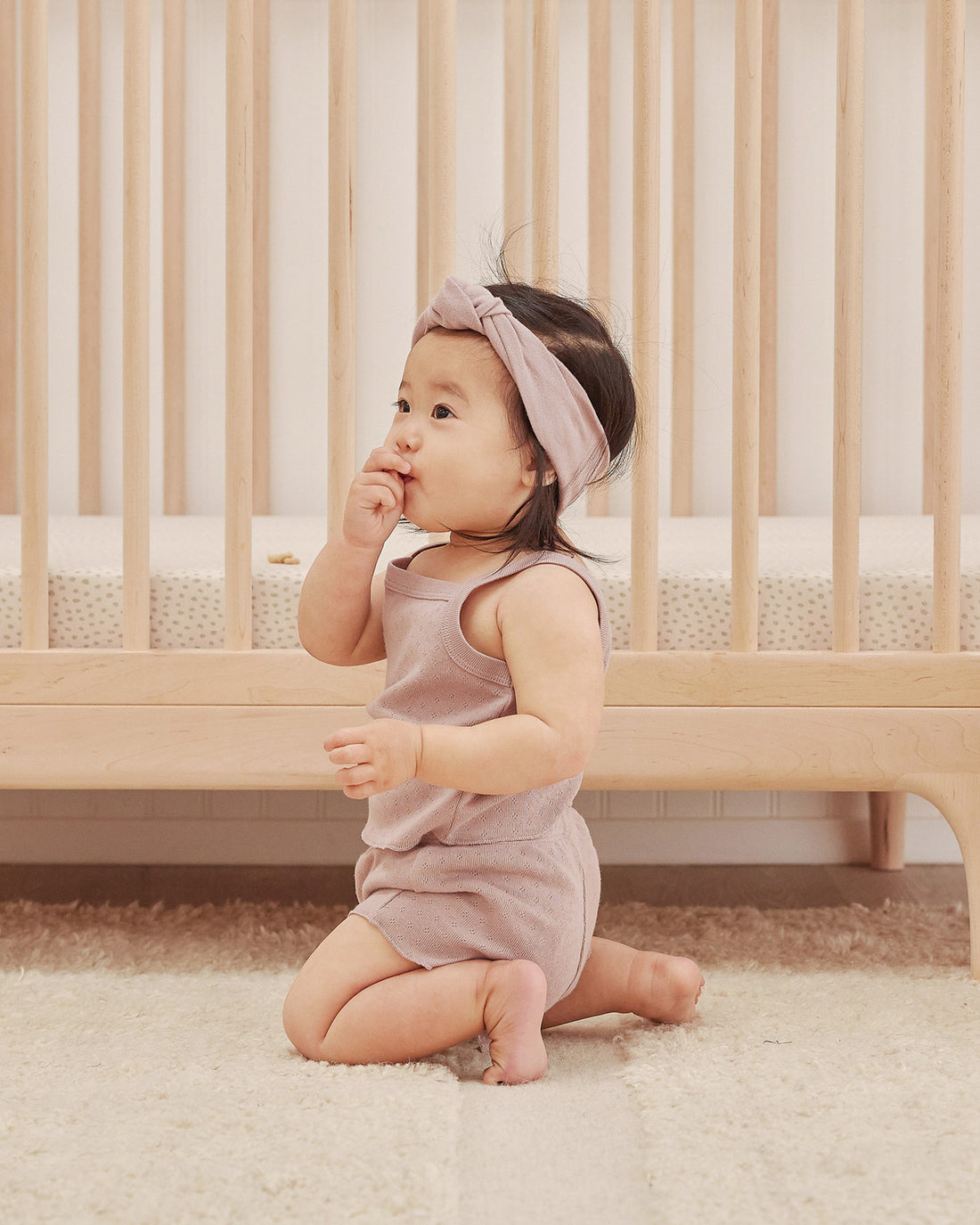 Quincy Mae Pointelle Tank + Shortie Set | Lilac