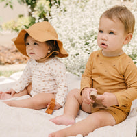 Quincy Mae Two Piece Boys Rashguard Set | Sunrise