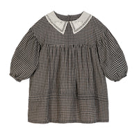 Cera Una Volta Blue Check Josephine Dress