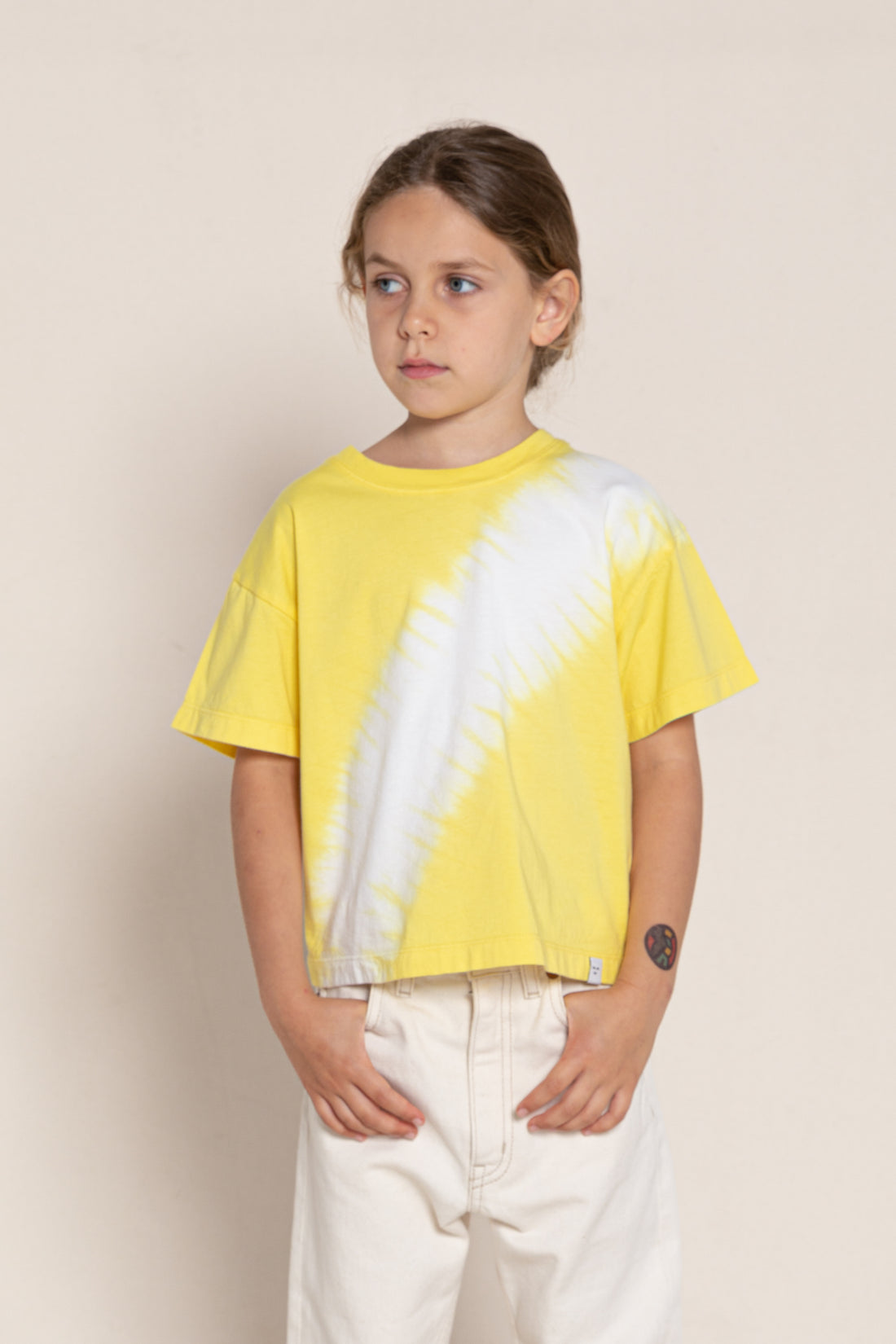 Finger in the Nose Queen Soft Yellow Dip Bleach Short Sleeve T-Shirt