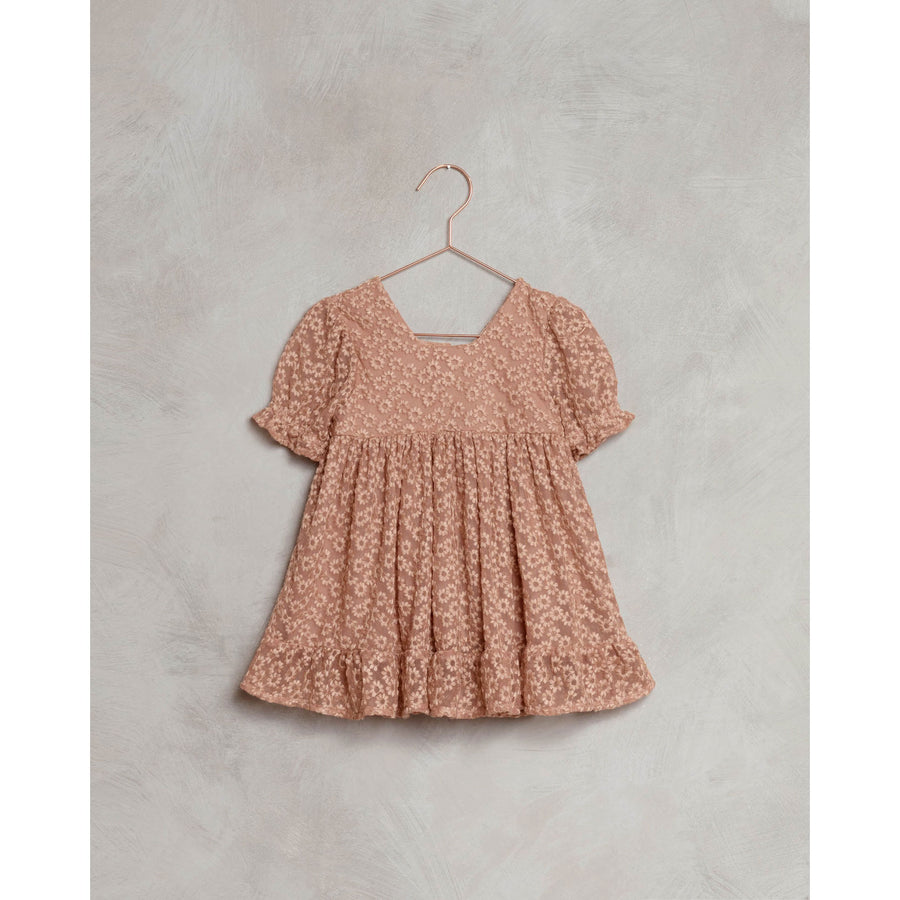Noralee Dusty-Rose Quinn Dress | Dusty Rose Floral Lace