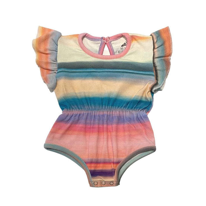 cos I said so Rainbow Rib Ruffle Onesie