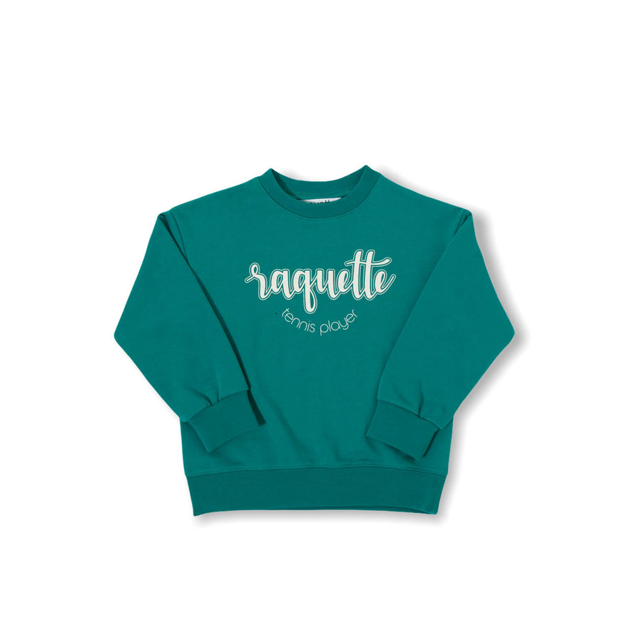 Racquette Green Tennis Baseline Logo Sweater