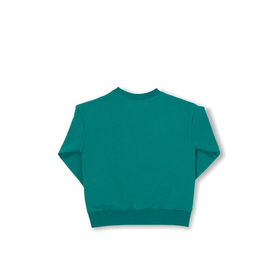 Racquette Green Tennis Baseline Logo Sweater