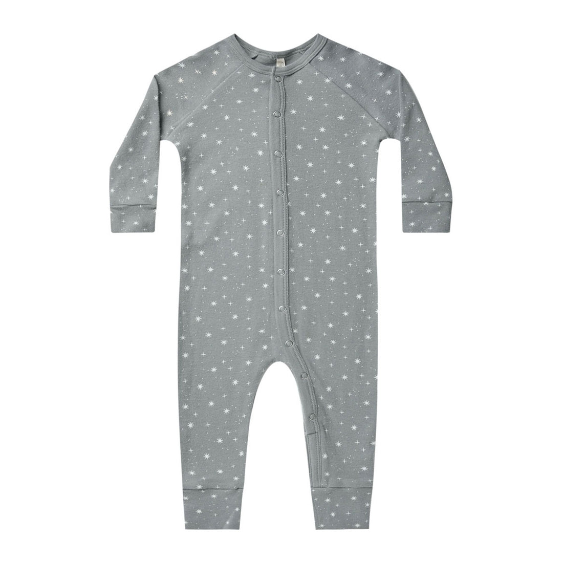 Rylee and Cru Indigo Stars Oraganic Long John Pajamas
