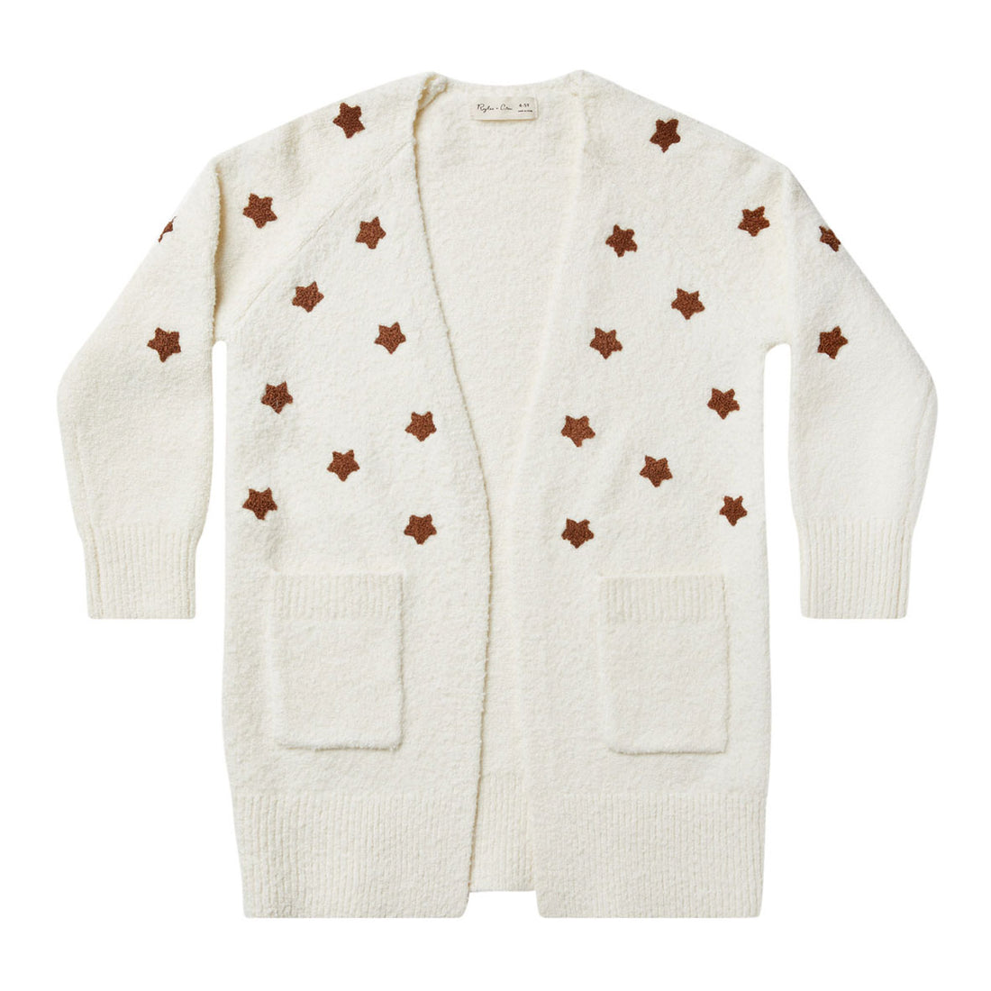 Rylee and Cru Ivory Stard Longline Cardigan