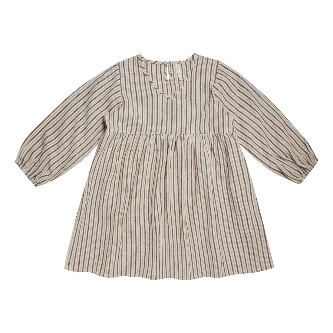 Rylee and Cru  V-Neck Babydoll Dress|Micro Stripe