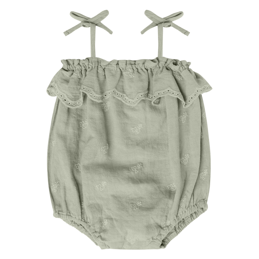 Rylee and Cru Ruffle Romper || Grapevine Embroidery