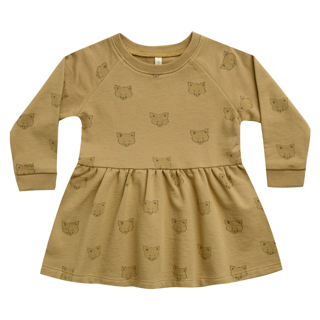 Rylee and Cru Gold Coyote Raglan Dress