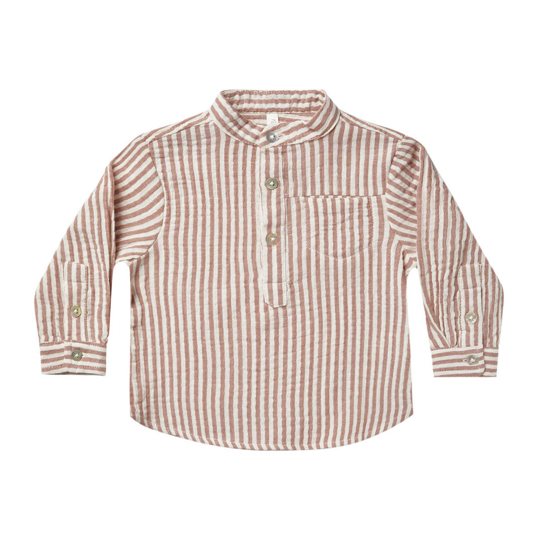 Rylee and Cru Wine Stripe Mason Shirt