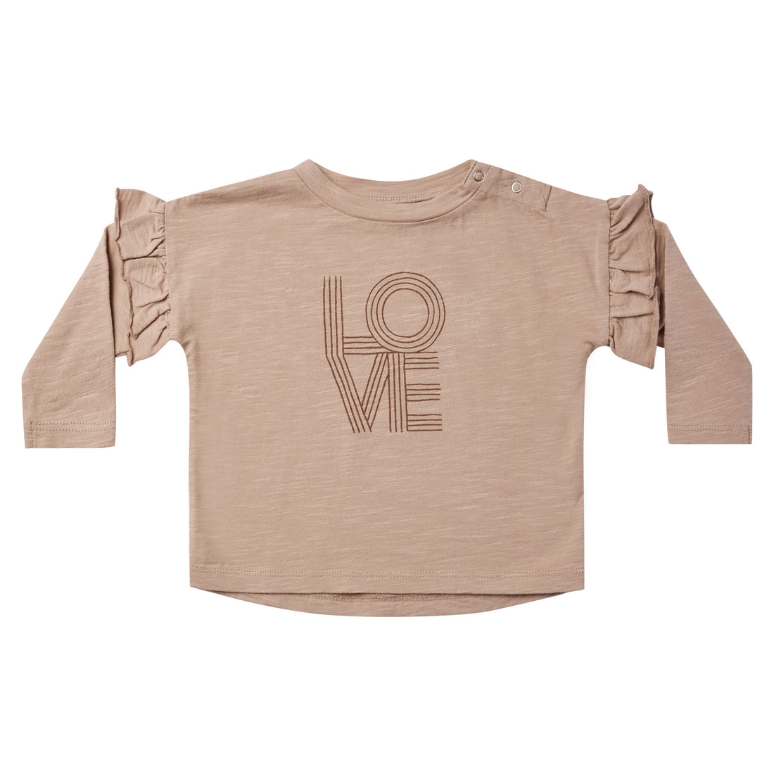 Rylee and Cru Ruffle Long Sleeve Tee || Love