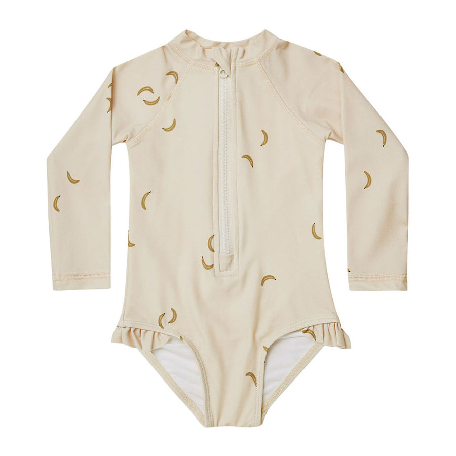 Rylee and Cru  Bananas Rash Guard One-Piece
