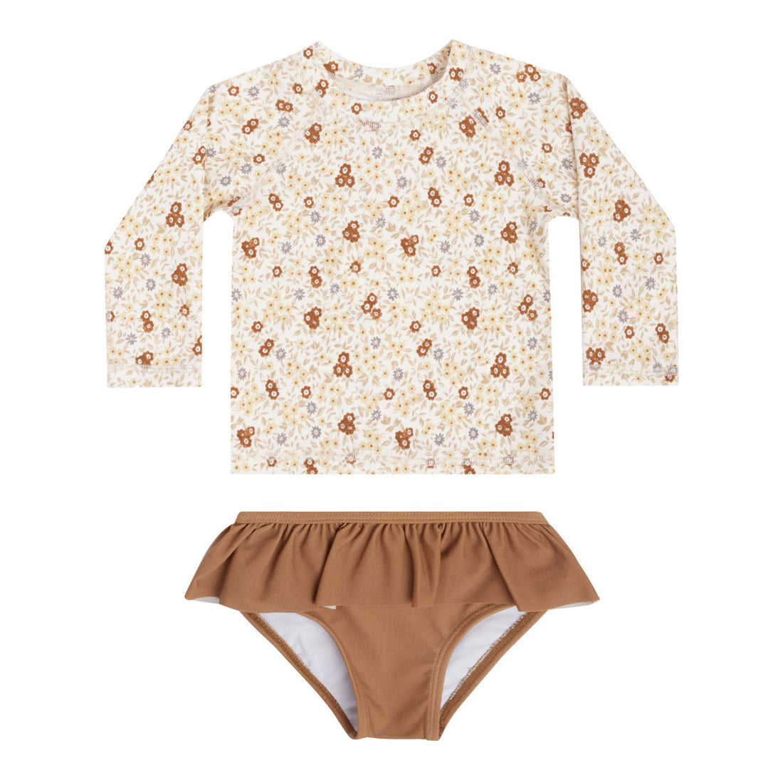 Rylee and Cru Flower Field Rashguard Girls Set