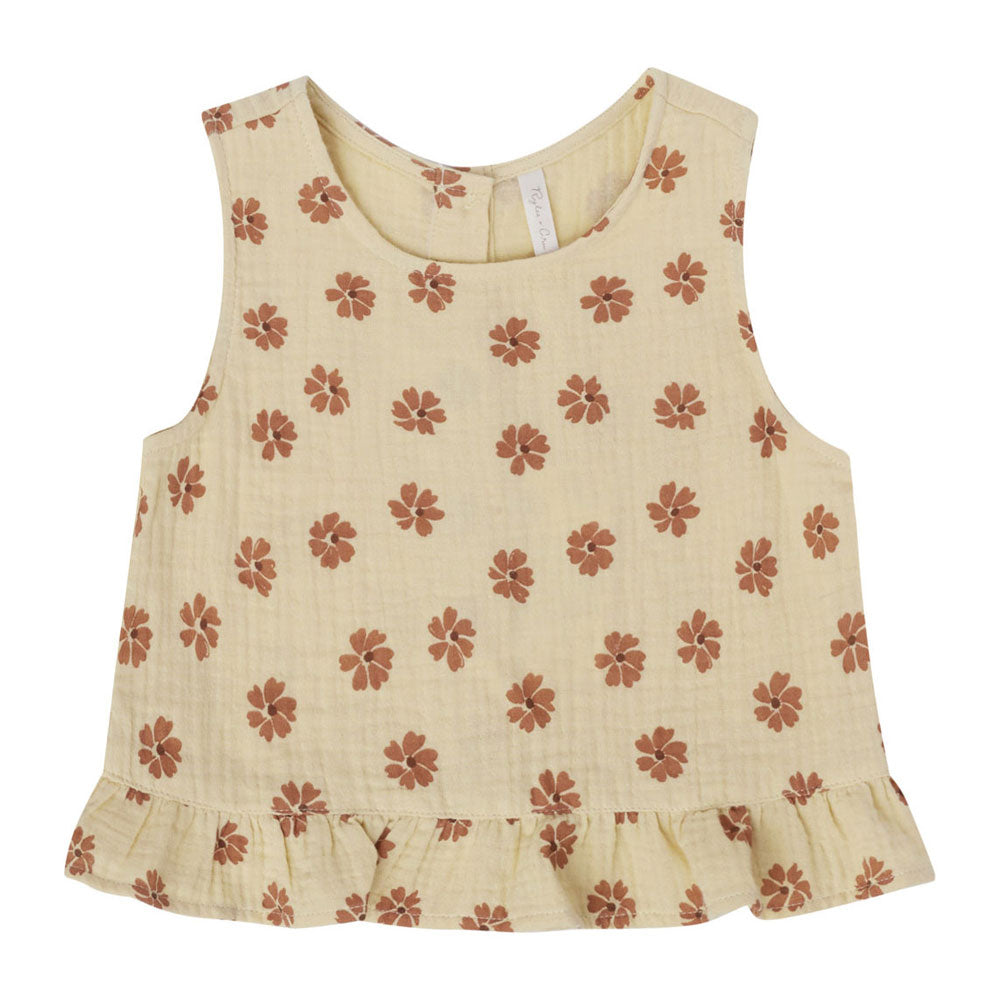 Rylee and Cru Lemon Daisies Oceanside Top
