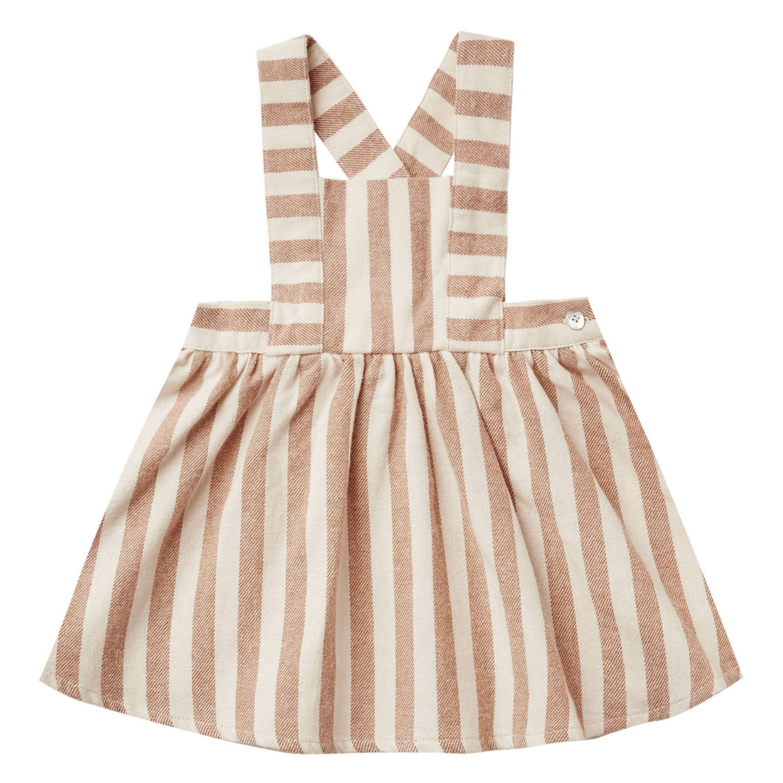 Rylee and Cru Rust Retro Stripe Pinafore Dress