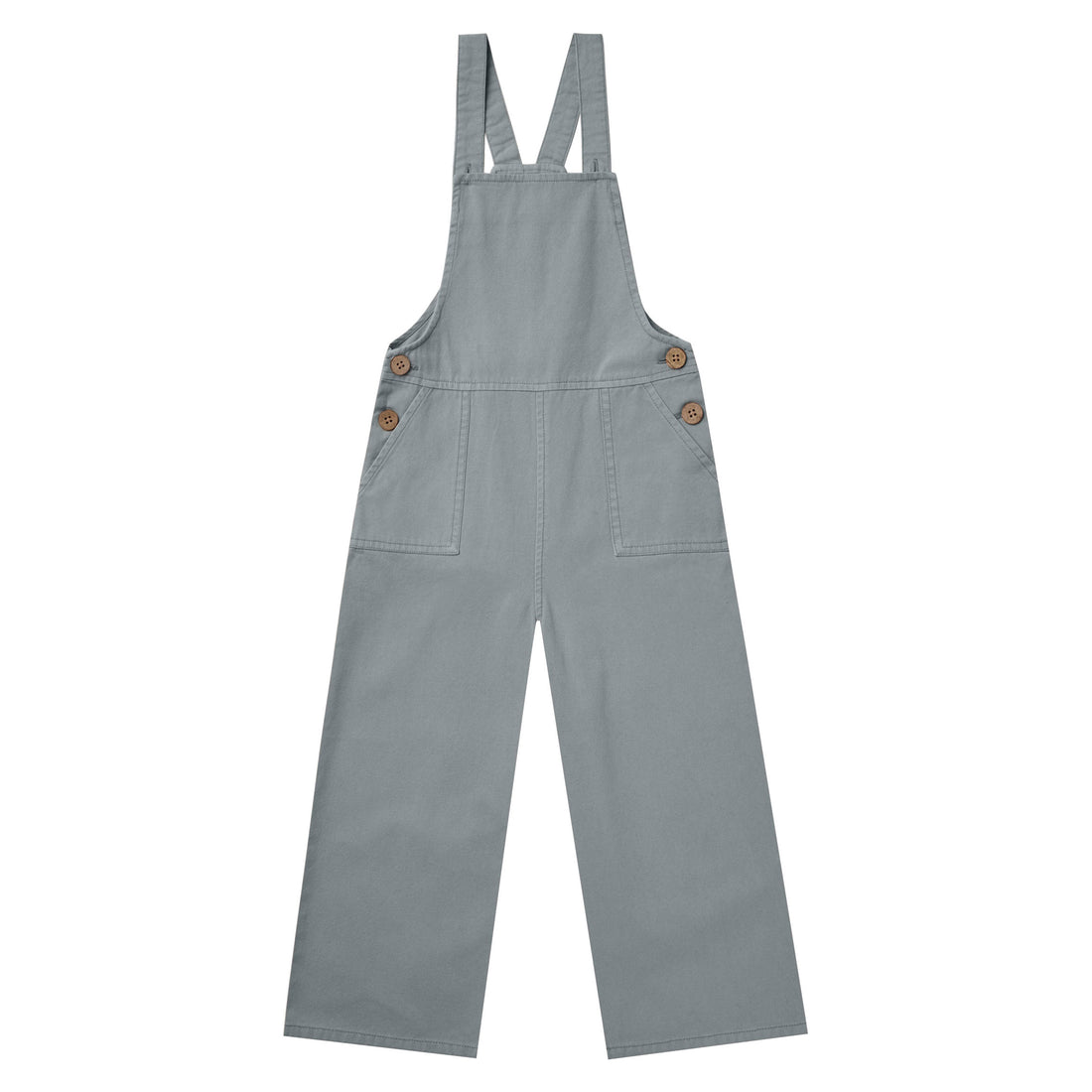 Rylee and Cru Wide Leg Overall || Dusty Blue