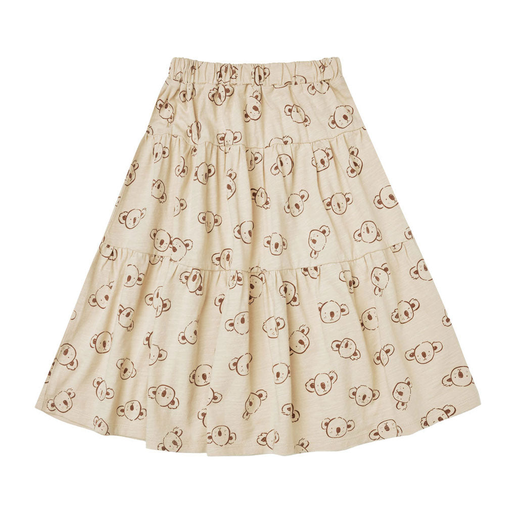 Rylee and Cru  Koalas Tiered Midi Skirt