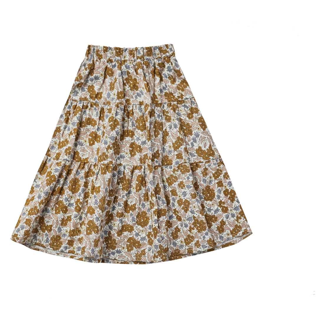 Rylee and Cru Tiered Midi Skirt || Gardenia