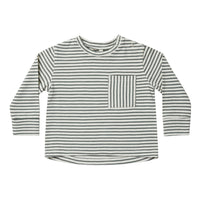 Rylee and Cru Long Sleeve Skater Tee || Marine Stripe