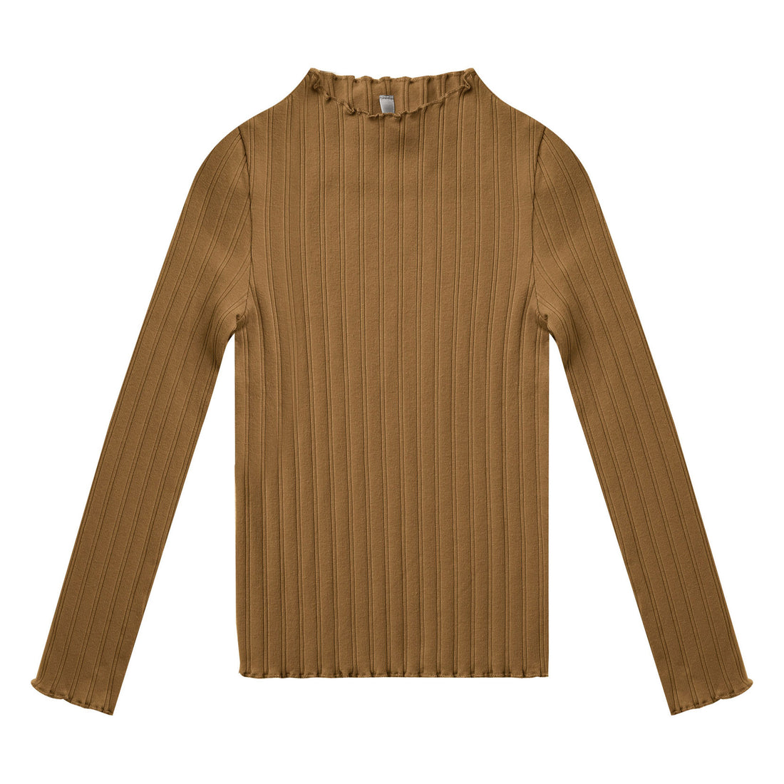 Rylee and Cru Long Sleeve Ribbed Tee || Chartreuse