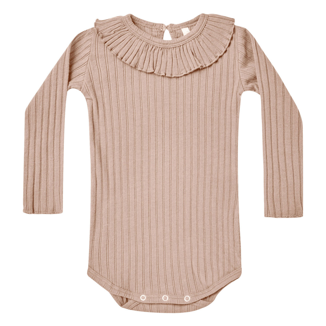Rylee and Cru Ruffle Collar Bodysuit || Rose