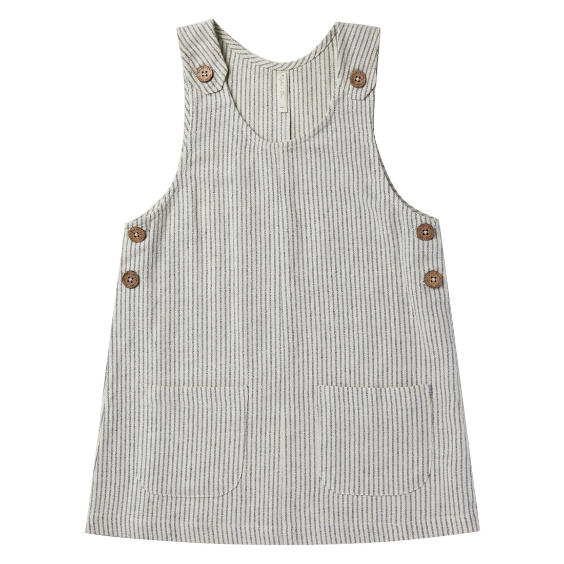 Rylee and Cru Overall Dress || Railroad Stripe