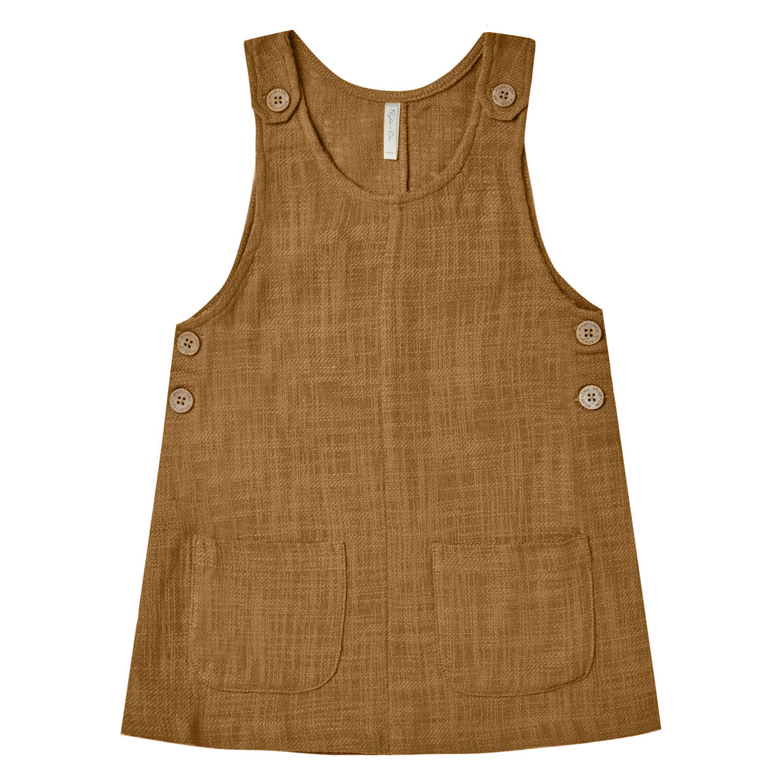 Rylee and Cru Overall Dress || Chartreuse