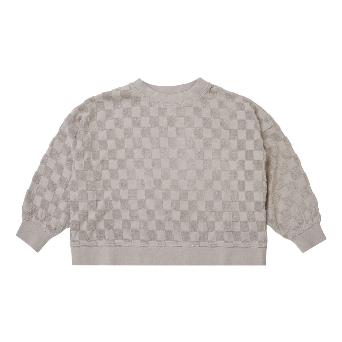 Rylee and Cru Cloud Check Boxy Pullover
