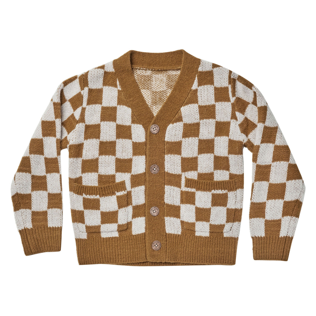 Rylee and Cru Button Cardigan || Checkerboard