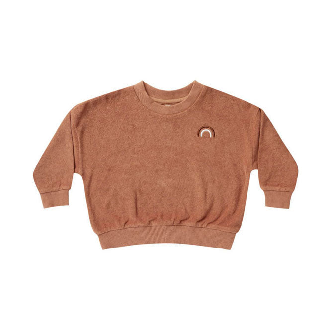 Rylee and Cru Terry Crewneck | Terracotta