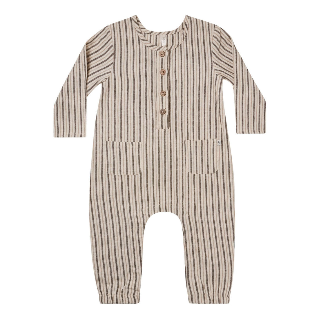 Rylee and Cru  Long Sleeve Woven Jumpsuit|Micro Stripe