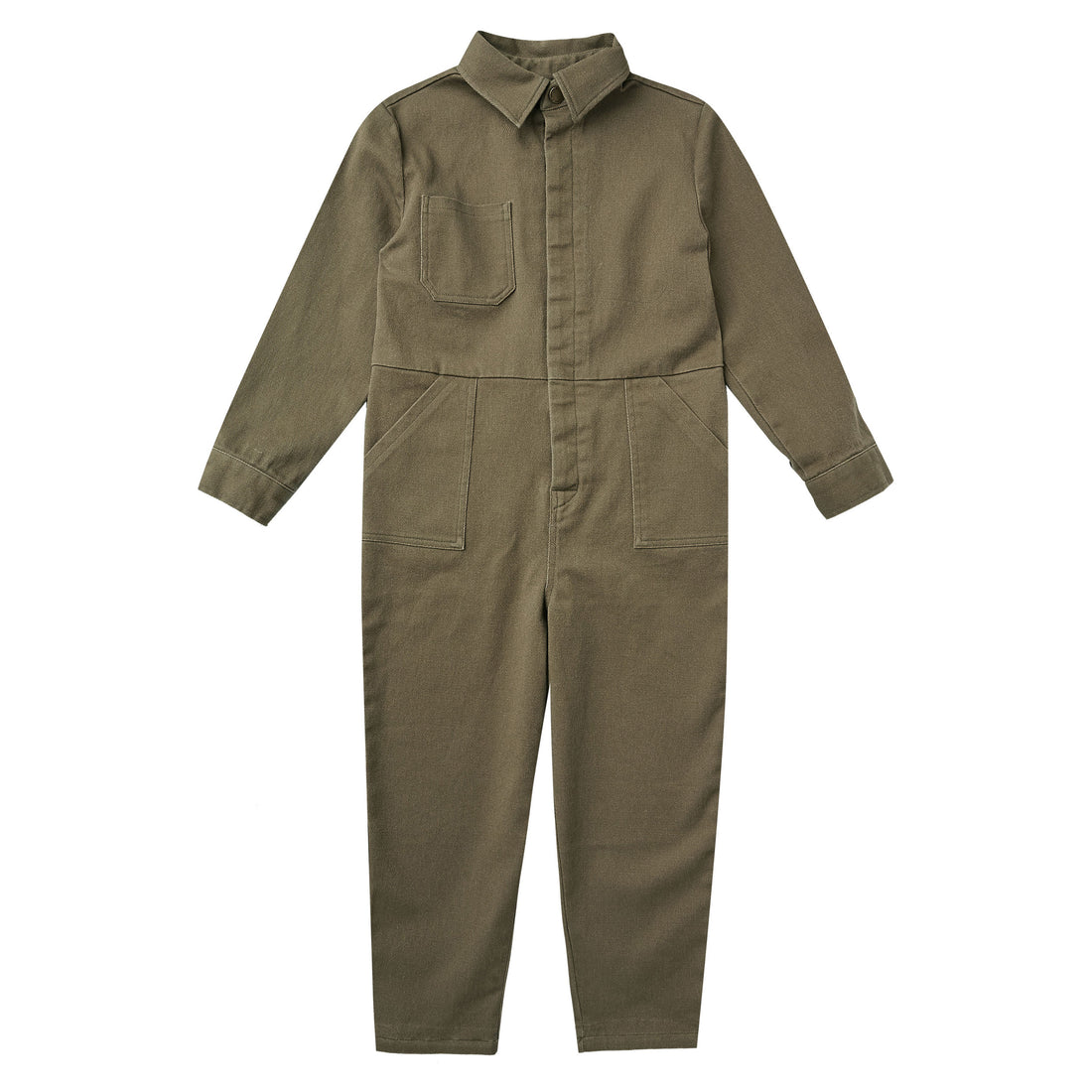 Rylee and Cru Olive Coverall Jumpsuit