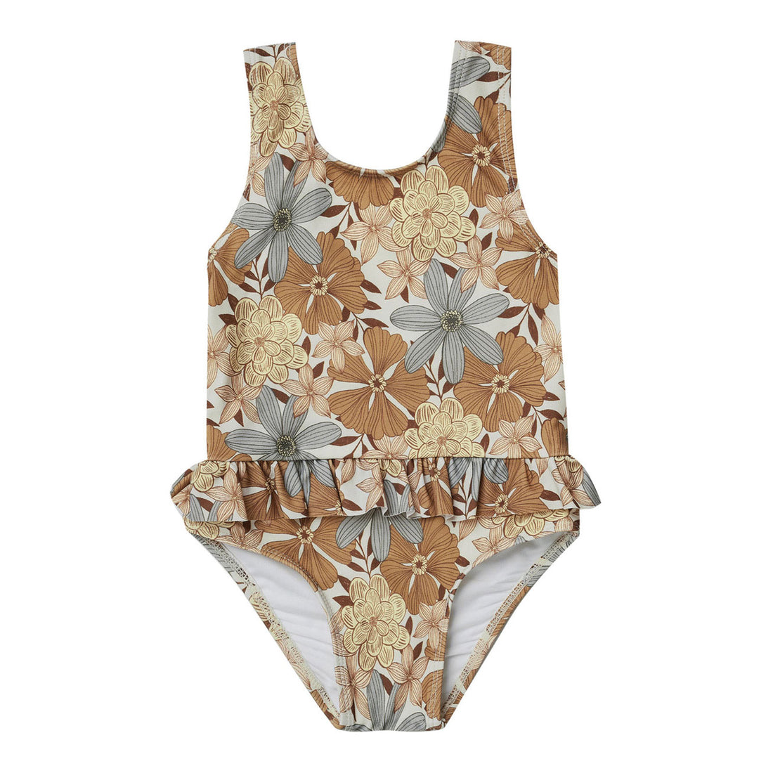 Rylee and Cru Safari Floral Skirted One-Piece