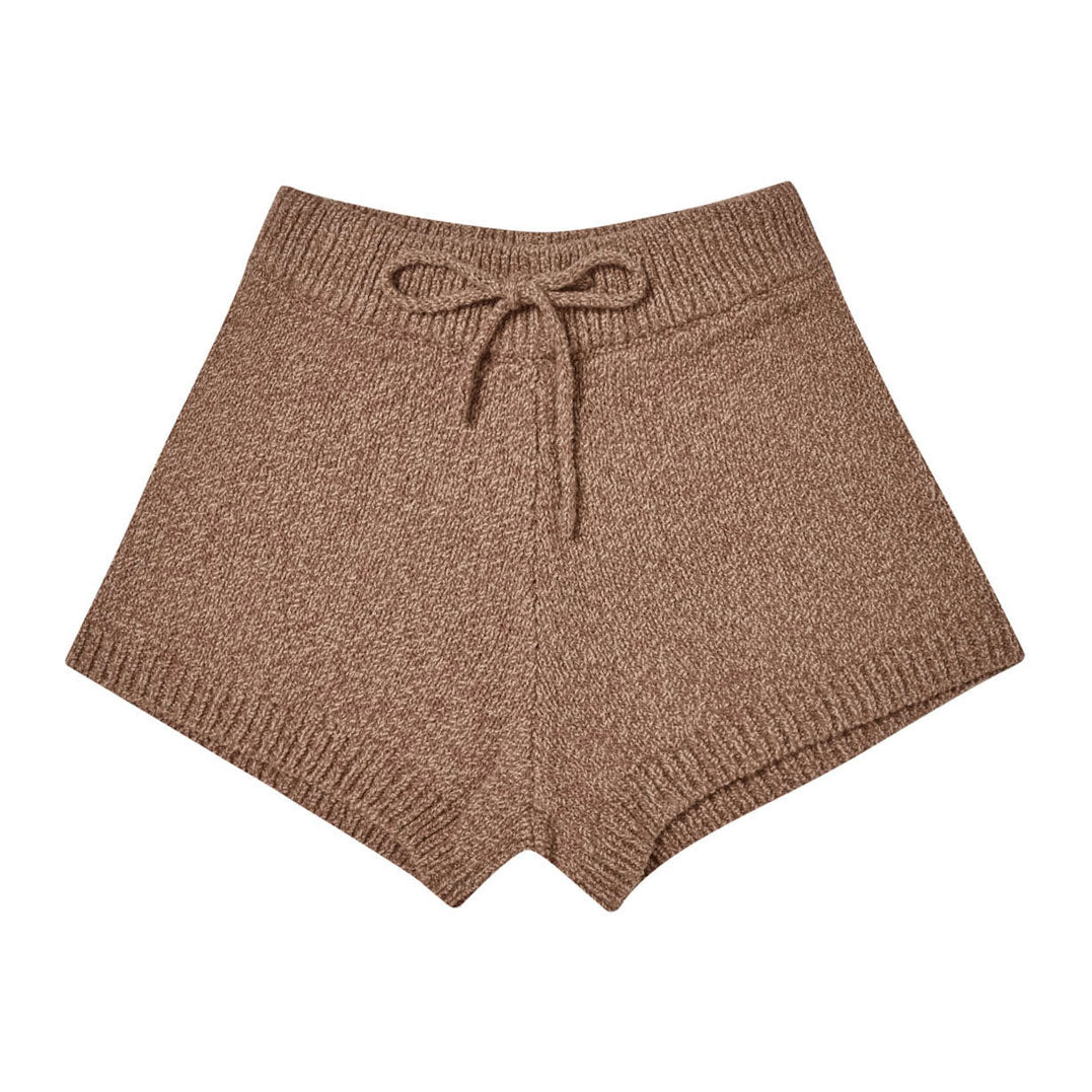 Rylee and Cru Knit Shorts || Heathered Mocha