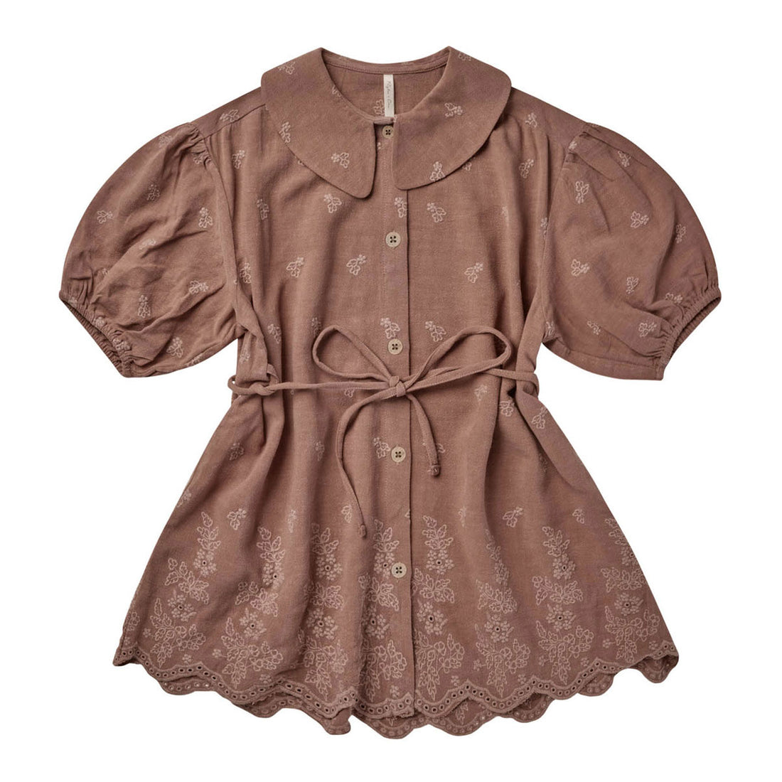 Rylee and Cru Olive Dress || Grapevine Embroidery