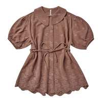 Rylee and Cru Olive Dress || Grapevine Embroidery