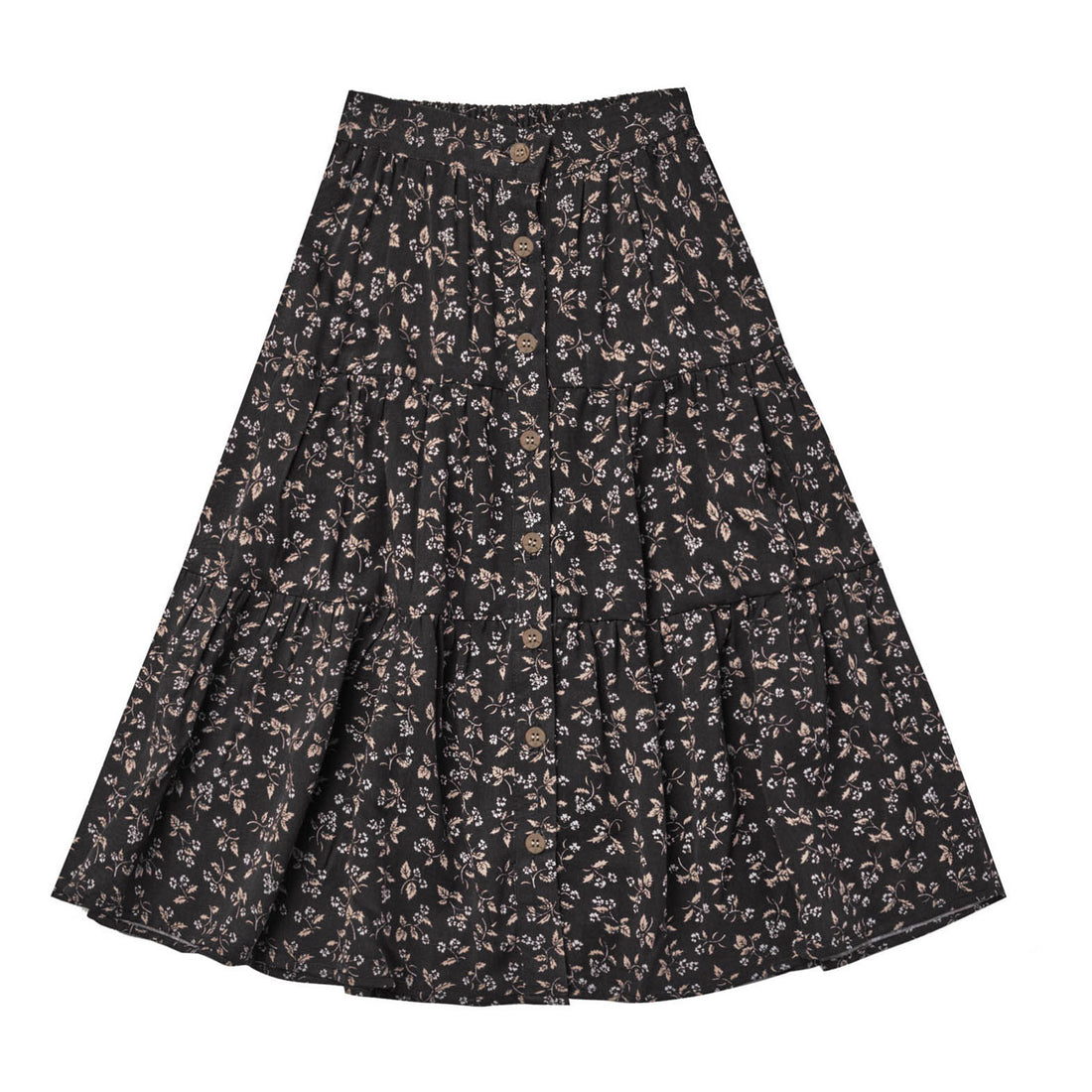 Rylee and Cru Joelle Skirt || Dark Floral